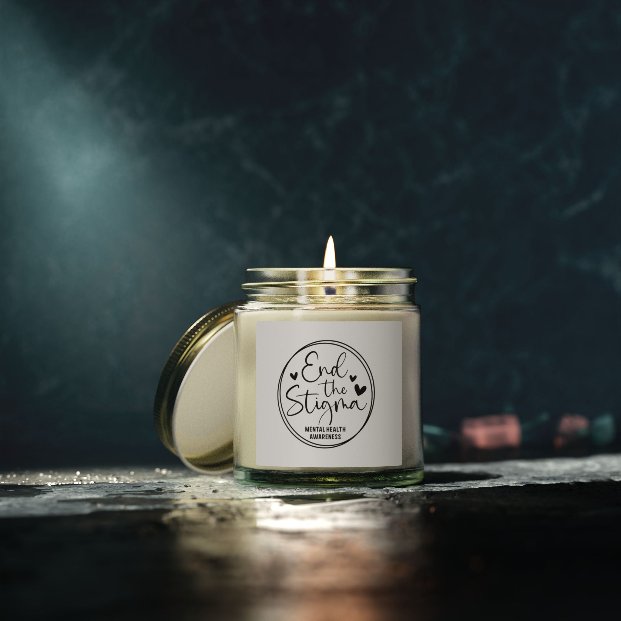 End the Stigma Soy Candle — Coconut Apricot Wax (4oz & 9oz)