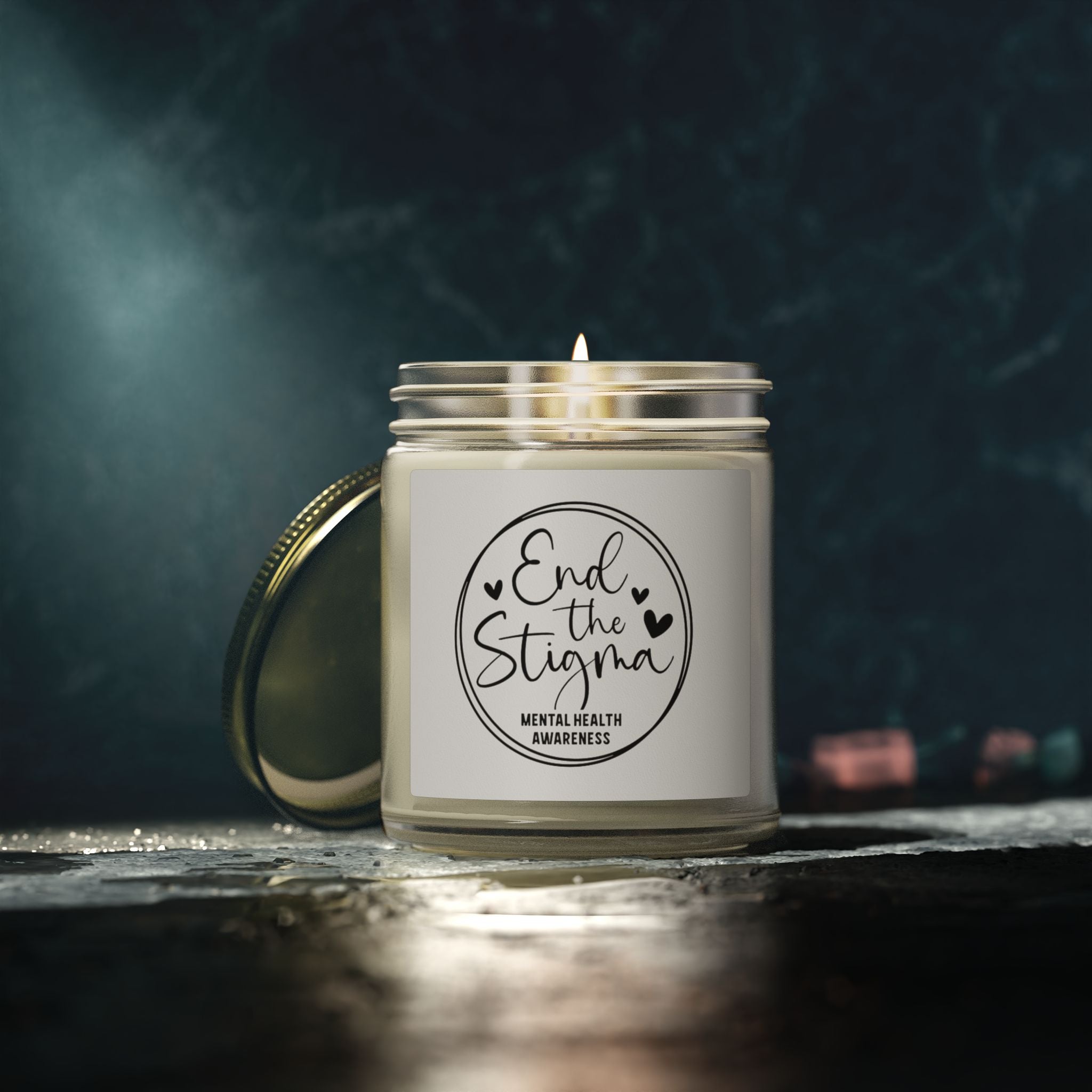 End the Stigma Soy Candle — Coconut Apricot Wax (4oz & 9oz)