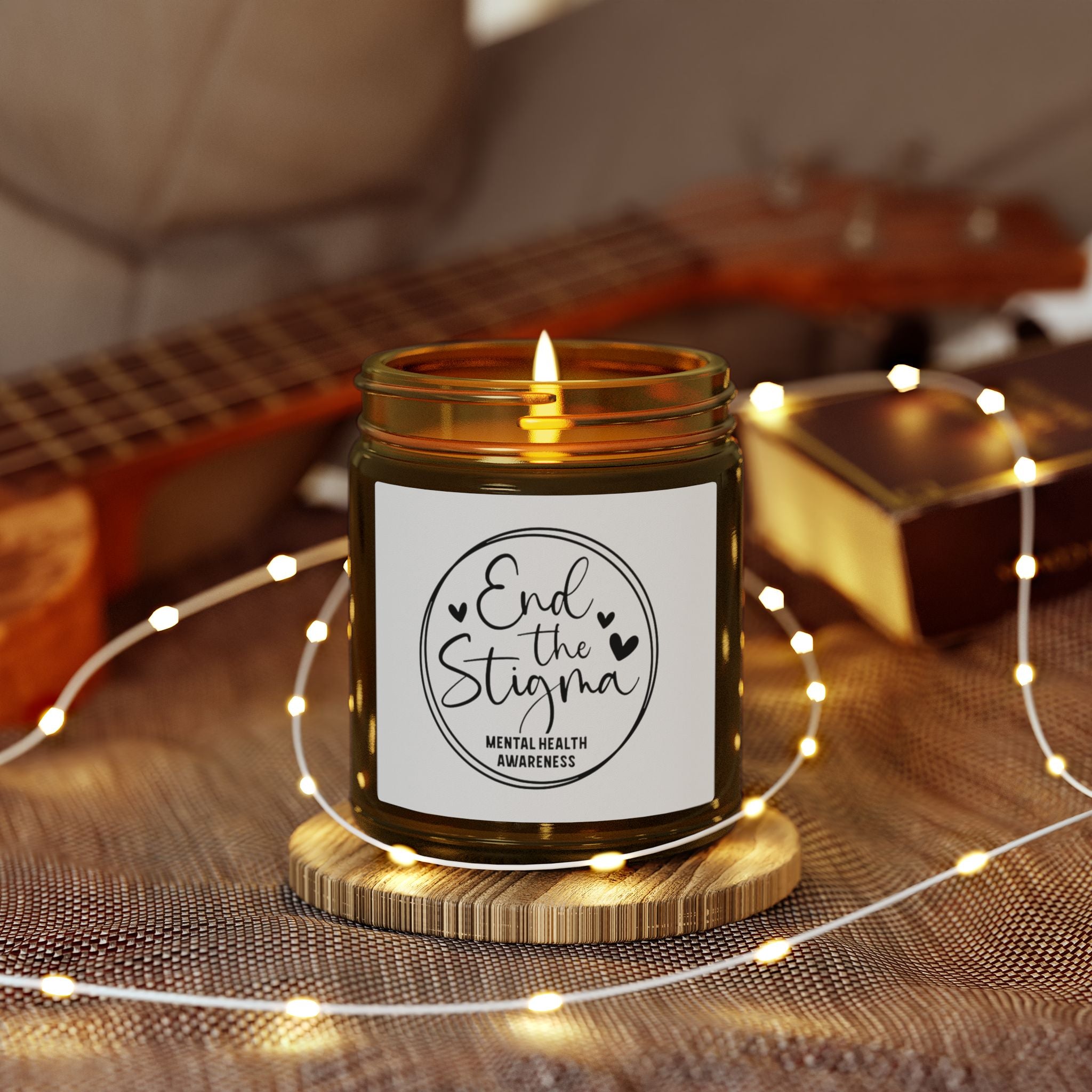 End the Stigma Soy Candle — Coconut Apricot Wax (4oz & 9oz)