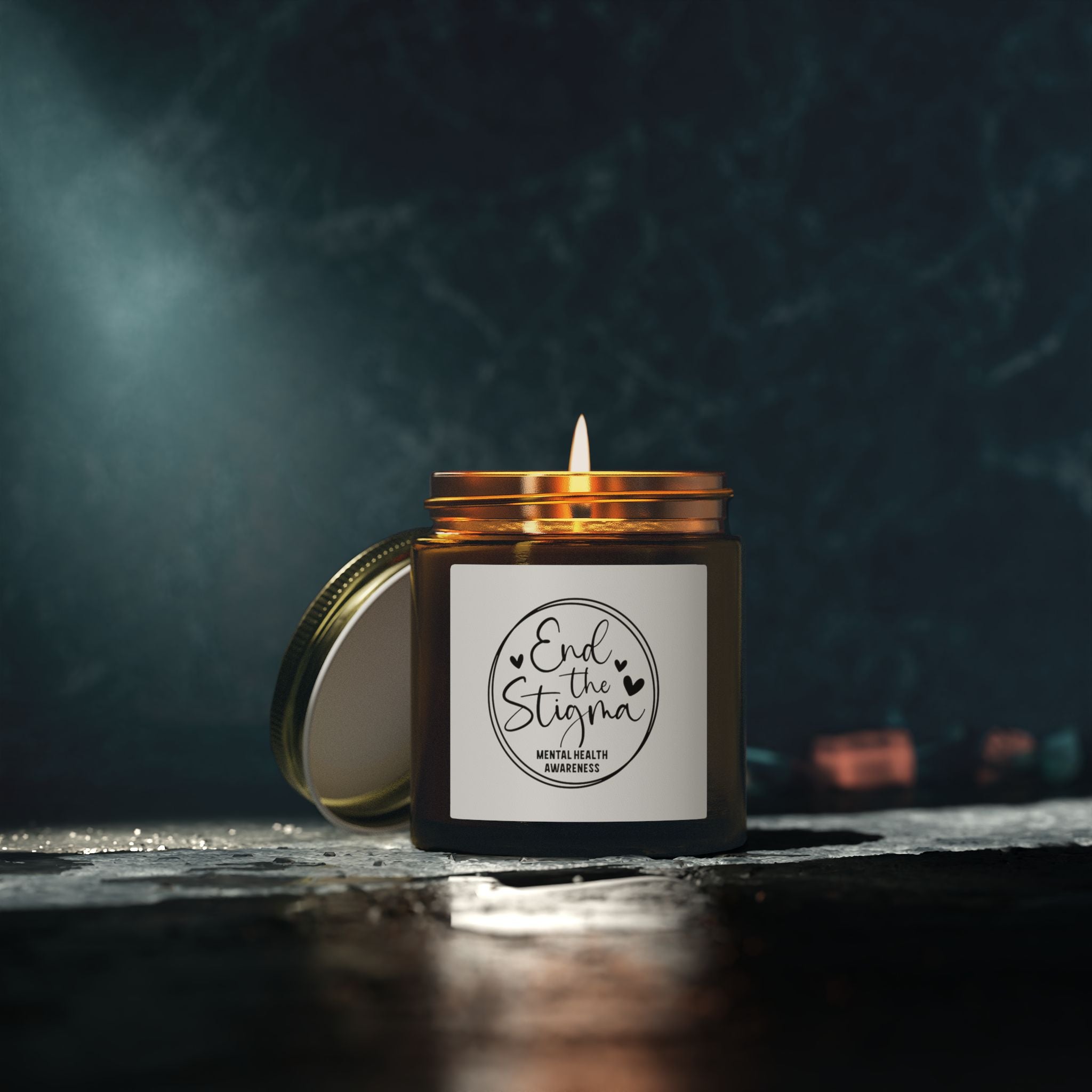 End the Stigma Soy Candle — Coconut Apricot Wax (4oz & 9oz)
